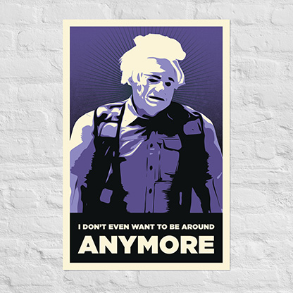 ITSYL Karl Havoc I Don't Want to be Around Anymore poster